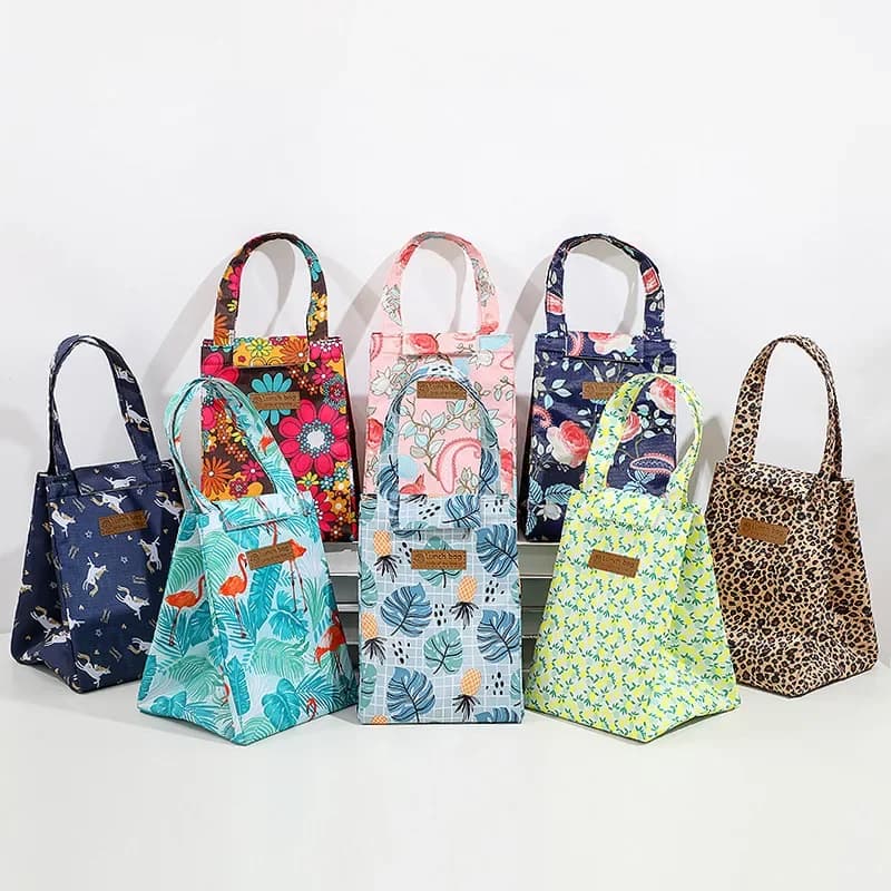 Insulated Thermal Lunch Bags For Men Women Breakfast Lunch Box Organizer Waterproof Camping Food Drink Cooler Bag Picnic Travel
